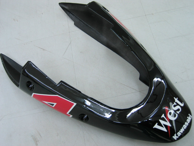 Fairings Kawasaki ZX12R Ninja Black White West  (2002-2005) Generic