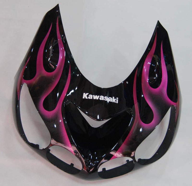 Fairings 2006-2011 Kawasaki ZX14R Black & Purple Flame Ninja  Generic