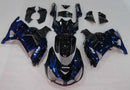 Fairings 2006-2011 Kawasaki ZX14R Black & Blue Flame Ninja  Generic