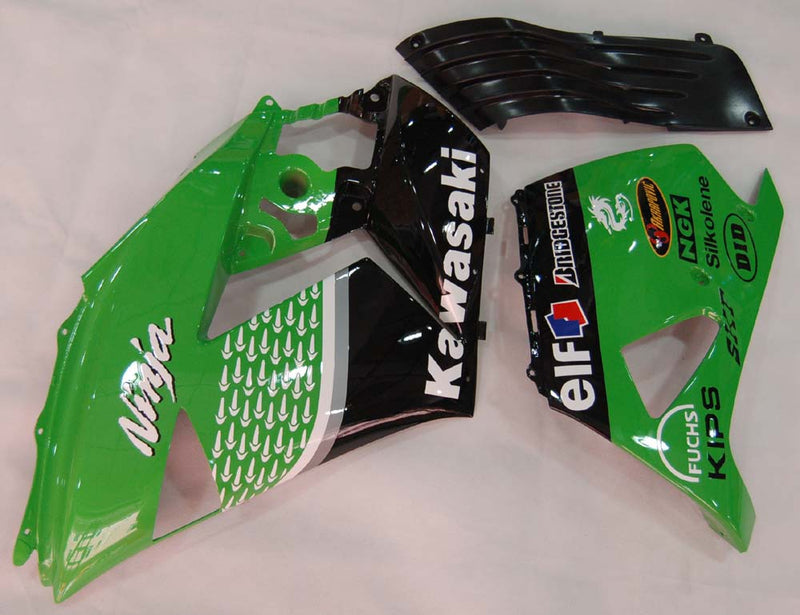 Fairings 2006-2011 Kawasaki ZX14R Green Black No.56 Nakano  Generic