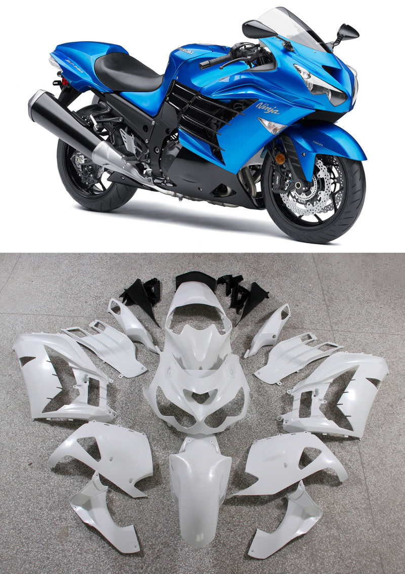 Fairings Plastics 2012-2022 Kawasaki ZX14R Ninja Blue Racing Generic
