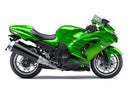 Fairings Plastics 2012-2022 Kawasaki ZX14R Ninja Green Flame Racing Generic