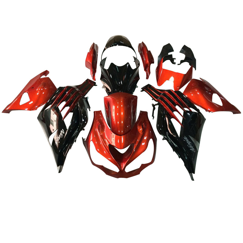 Fairings Plastics 2012-2022 Kawasaki ZX14R Ninja Orange Black  Generic