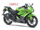 Fairings 2008-2012 Kawasaki ZX250R EX250 Green Black Ninja ZX250 Racing Generic