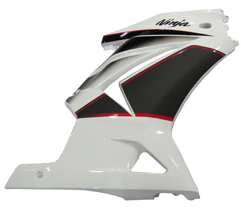 Fairings 2008-2012 Kawasaki ZX250R EX250 White Black Ninja ZX250  Generic