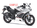 Fairings 2008-2012 Kawasaki ZX250R EX250 White Black Ninja ZX250 Racing Generic