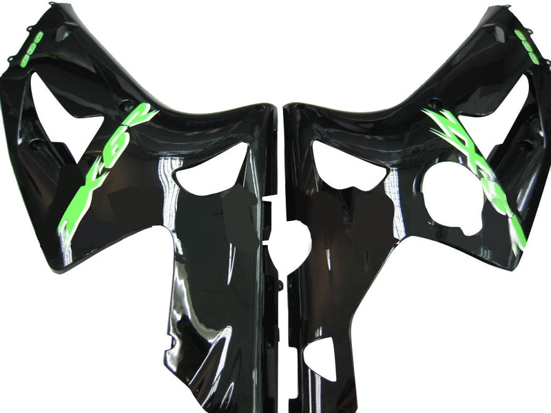 Fairings 2003-2004 Kawasaki ZX6R 636 Black Green ZX6R  Generic