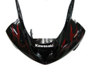 Fairings 2003-2004 Kawasaki ZX6R 636 Black & Red Flame ZX6R  Generic