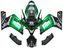 Fairings 2003-2004 Kawasaki ZX6R 636 Green Black elf  Racing Generic