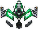 Fairings 2003-2004 Kawasaki ZX6R 636 Green Black elf   Generic