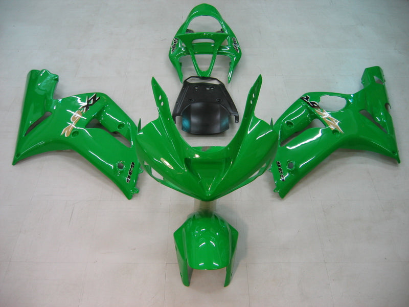 Fairings 2003-2004 Kawasaki ZX6R 636 Green Ninja Racing Generic