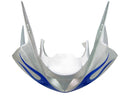 Fairings 2003-2004 Kawasaki ZX6R 636 Silver & Blue Flame Ninja  Generic
