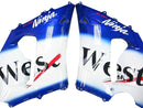 Fairings  2005-2006 Kawasaki ZX6R 636 Blue White West  Racing Generic