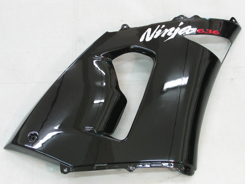 Fairings 2005-2006 Kawasaki ZX6R 636 Black ZX6R   Generic