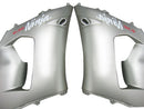 Fairings 2005-2006 Kawasaki ZX6R 636 Matte Silver & Black Ninja Racing Generic