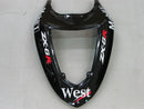 Fairings 2005-2006 Kawasaki ZX6R 636 Black White West ZX6R  Racing Generic