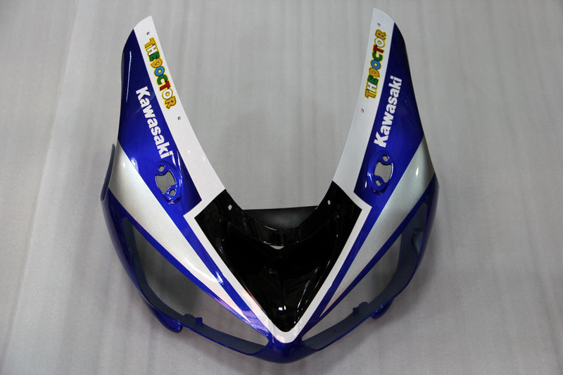 Fairings 2005-2006 Kawasaki ZX6R ZX636 Blue White FIAT Racing Generic