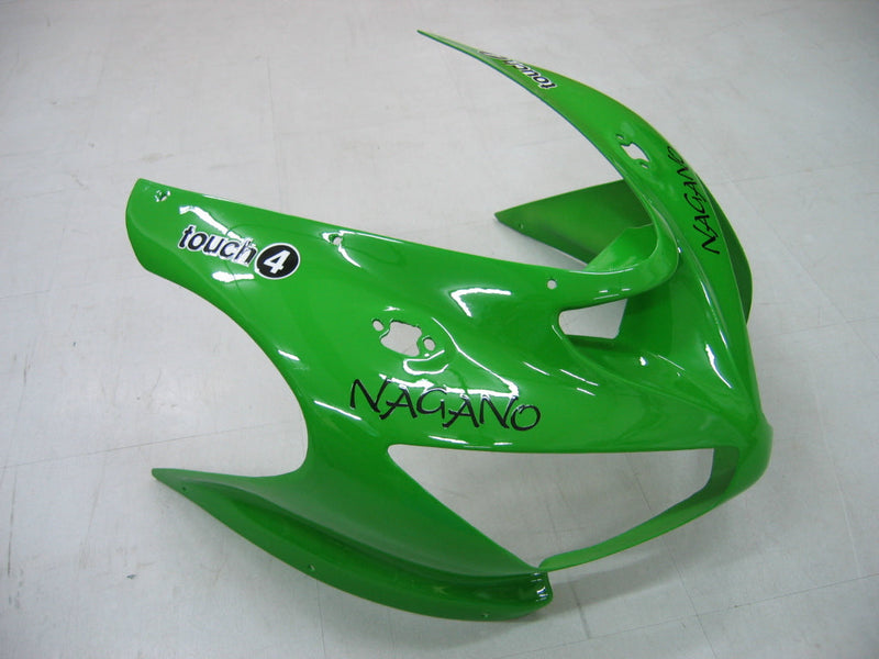 Fairings 2005-2006 Kawasaki ZX6R 636 Green Black No.14 ZX6R   Generic