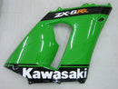 Fairings 2005-2006 Kawasaki ZX6R 636 Green Black No.14 ZX6R  Racing Generic
