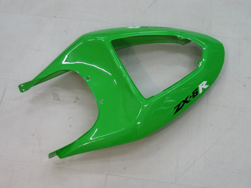 Fairings 2005-2006 Kawasaki ZX6R 636 Green Black Ninja  Racing Generic