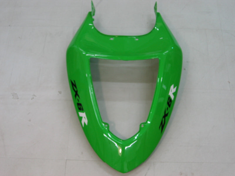 Fairings 2005-2006 Kawasaki ZX6R 636 Green Black Ninja  Racing Generic