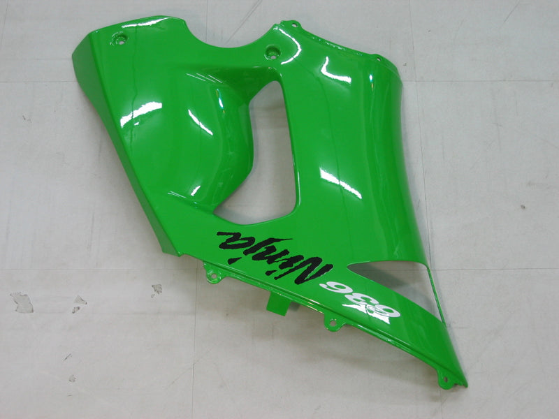 Fairings 2005-2006 Kawasaki ZX6R 636 Green Black Ninja  Racing Generic