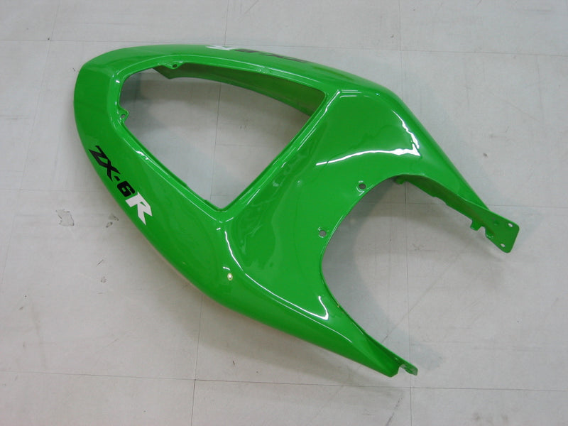 Fairings 2005-2006 Kawasaki ZX6R 636 Green Black Ninja  Racing Generic