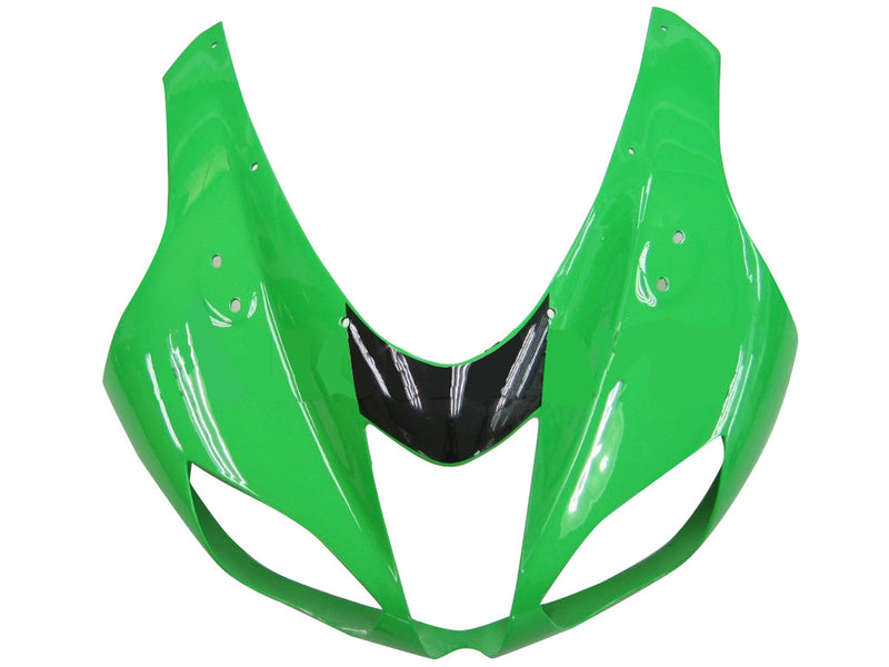 Fairings 2007-2008 Kawasaki ZX6R ZX636 Green Black Silver  Ninja ZX6R  Generic