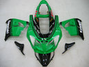Fairings 2000-2001 Kawasaki ZX 9R Green Black No.14 ZX9R Racing Generic