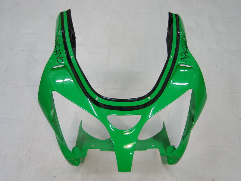 Fairings 2000-2001 Kawasaki ZX 9R Green Black No.14 ZX9R  Generic