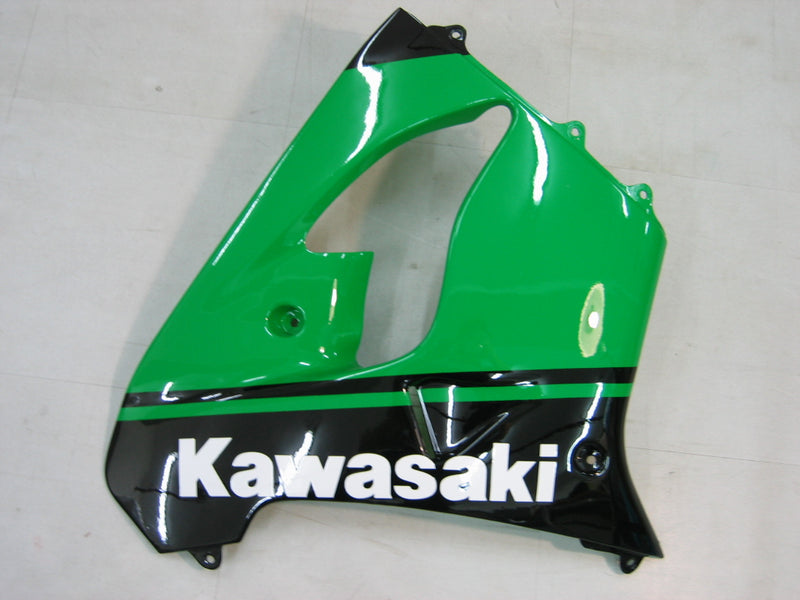 Fairings 2000-2001 Kawasaki ZX 9R Green Black No.14 ZX9R Racing Generic