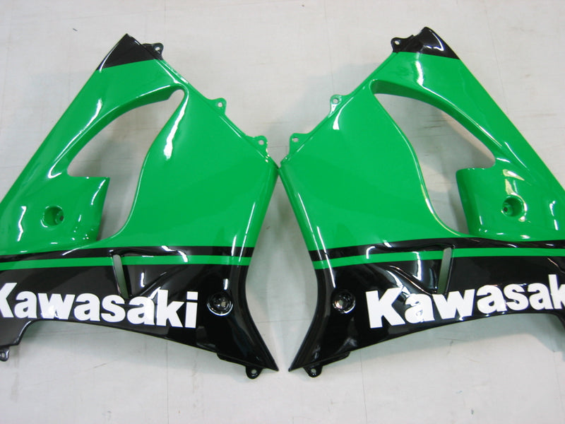 Fairings 2000-2001 Kawasaki ZX 9R Green Black No.14 ZX9R Racing Generic