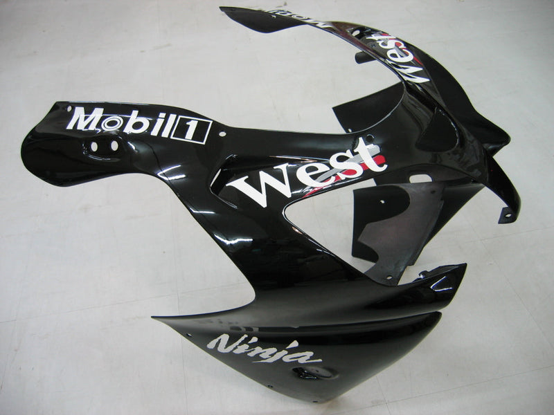 Fairings 2000-2001 Kawasaki ZX 9R Black White West ZX9R  Generic