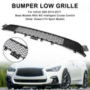 2014-2017 Infiniti Q50 Base Model Factory Style Front Bumper Lower Grille