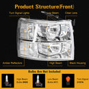 Chevrolet Silverado 1500 2500 3500 2007-2013 Headlights Assembly