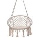 Hammock Chair Rope Hanging Swing Round Indoor Ourdoor Patio Bedroom Hammock