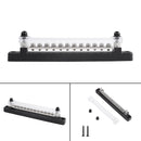 12 Terminal Bus Bar 150A Wire Block Ground Distribution Car Truck RV Boat Kit