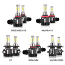 2x LED Headlight Low Beam Bulbs Conversion High Power 5000LM 25W Generic