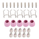 Areyourshop 30Pc AG-60 SG-55 Plasma Cutter Torch Consumables Electrode Tips Shield Guide