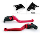 Long Brake Clutch Levers For Triumph Daytona 675 R 11-14 Black Generic