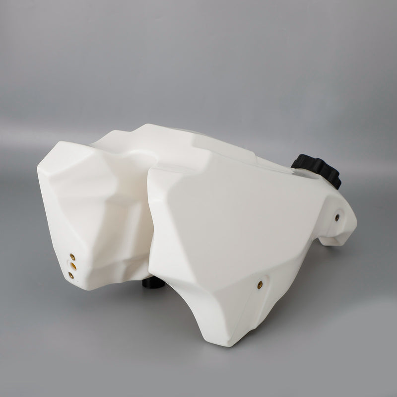 Gas Fuel Tank & Cap & Petcock Kit White For Honda CR500R 89-01 CR125 CR250 88 89