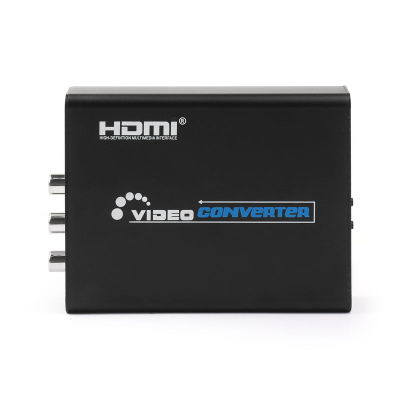 3 RCA AV+S-Video CVBS Composite R/L Audio to HD 1080P Converter AU Plug Power