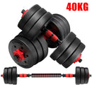 40KG Barbell & Dumbbell Set Pair Gym Body Building Free Weights Plates