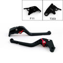 Long Brake Clutch Levers For Triumph Daytona 675 R 11-14 Black Generic