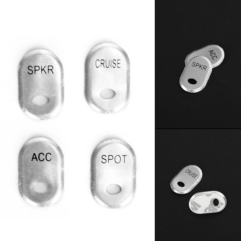 4 Pcs Hand Contorl Switch Button Cover Cap Fits For Flhtk Flhtcu Se Tg Fltr U Se Generic