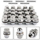 Set of 20 Lug Nuts For LR3 LR4 HSE Supercharged Range Rover Land Rover Chrome