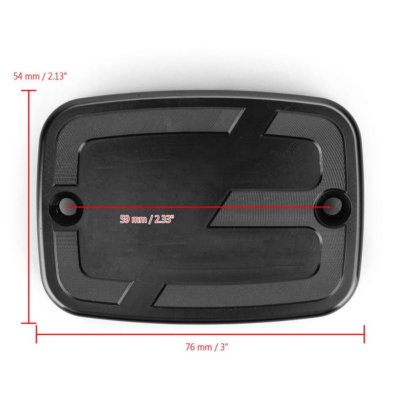 CNC Front Brake Fluid Reservoir Cover Fit for BMW C400X 2018-2021 Maxi Scooter Generic
