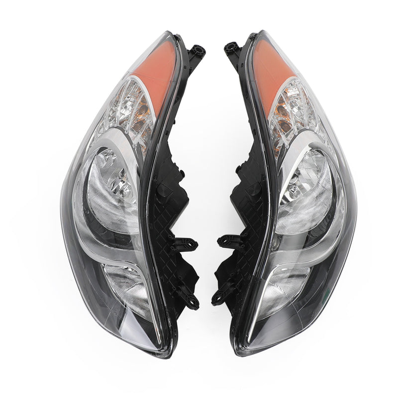 Elantra 4-Door 2011-2013 Left+Right Headlights Headlamps 92101-3Y000 HY2502161 81550-0R090,81560-0R090