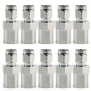 10Pcs Adapter FME Plug Male To SMA Male RF Connector Straight M/M