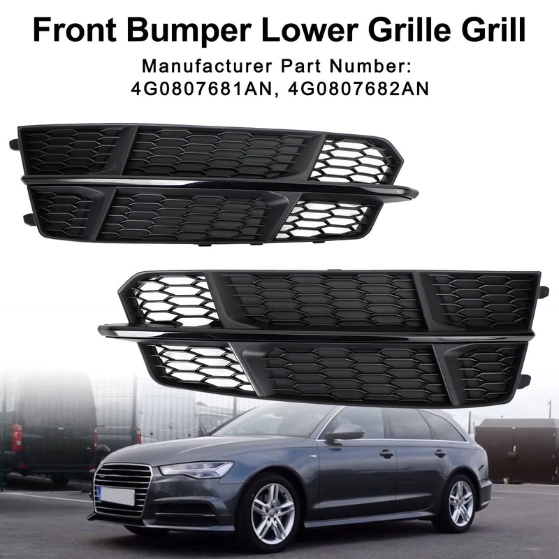 2016-2018 Audi A6 C7 S-Line Front Bumper Lower Grille Grill
